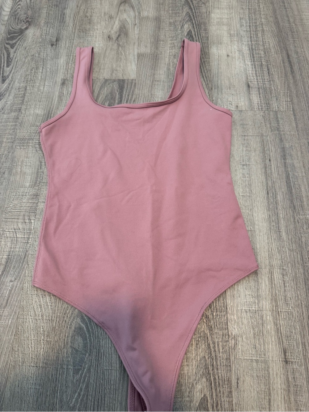 Abercrombie & Fitch Rose Pink Scoop Neck Bodysuit